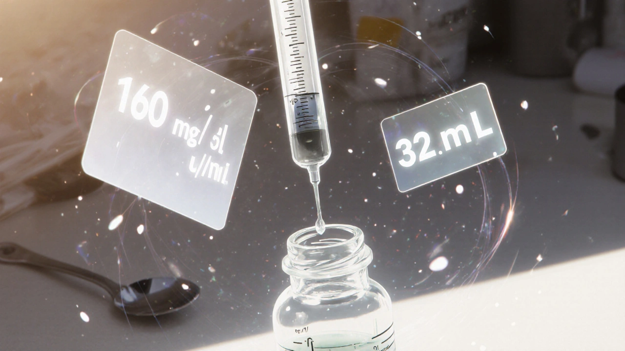 A precise oral syringe measures infant medication with clear milliliter markings.